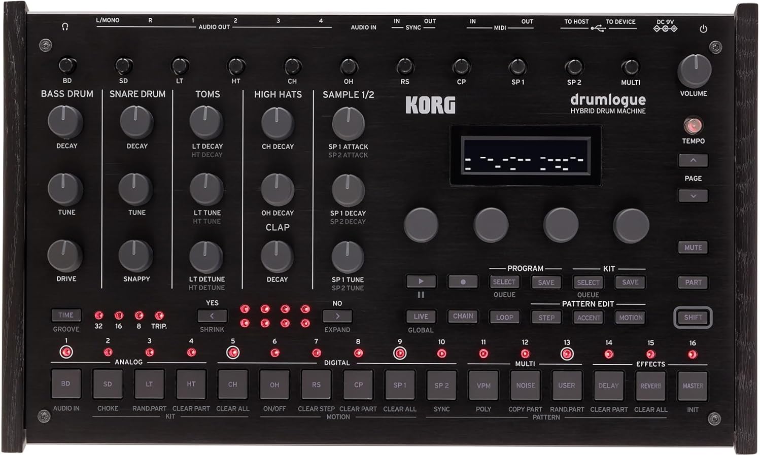 KORG drumlogue Hybrid Drum Machine (DRUMLOGUE)