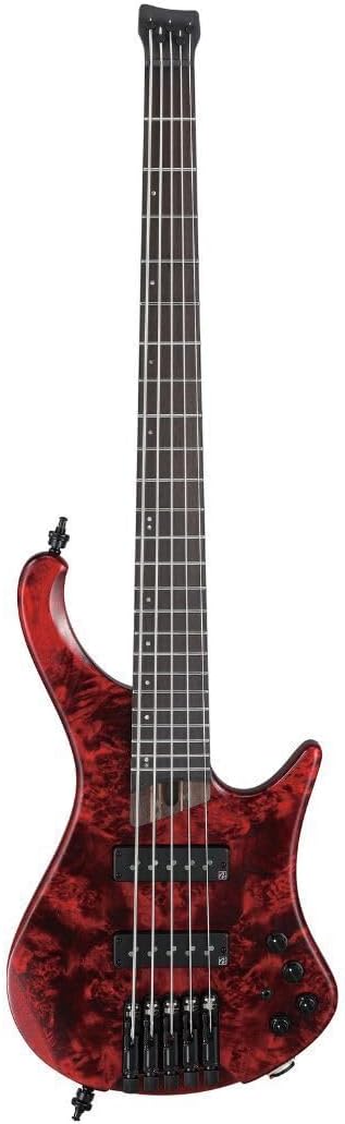 Ibanez EHB Ergonomic Headless 5-string Bass Guitar - Stained Wine Red Low Gloss