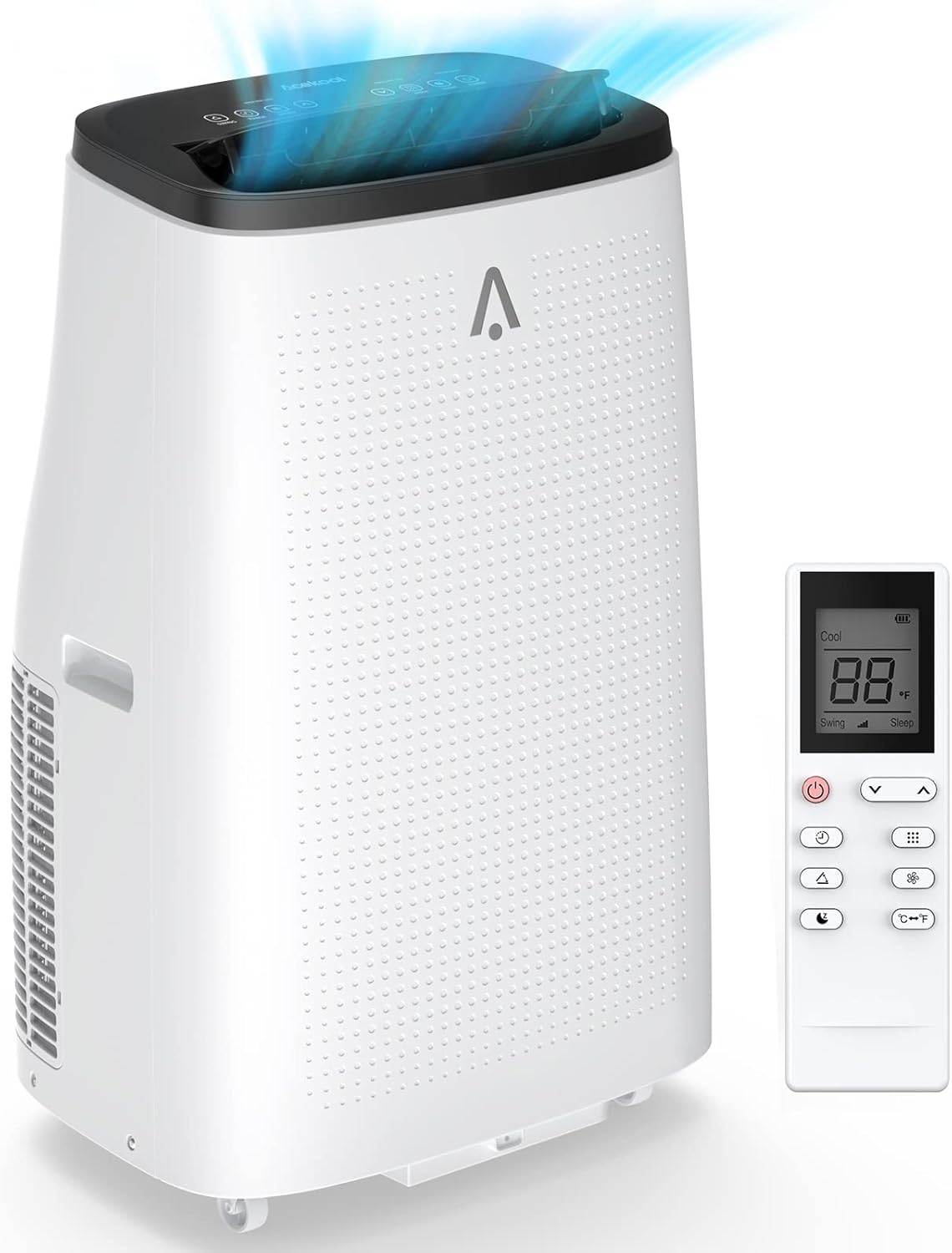 Portable Air Conditioner with Remote Control, 14000 BTU 3-in-1 Air Conditioners with Fan and Dehumidification Function, Energy Savings, Cools 750 Sq.ft, 110-115V