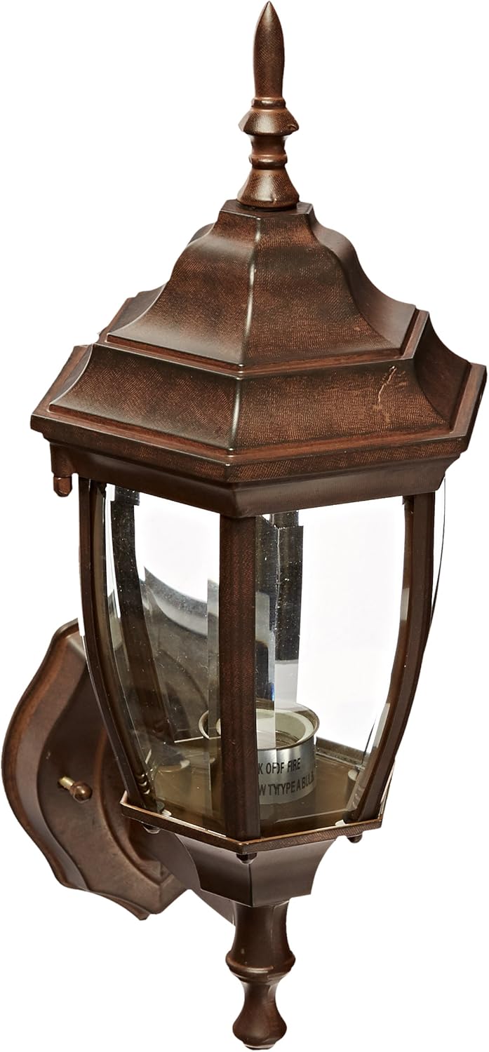 Acclaim 5011BW Wexford Collection 1-Light Wall Mount Outdoor Light Fixture, Burled Walnut