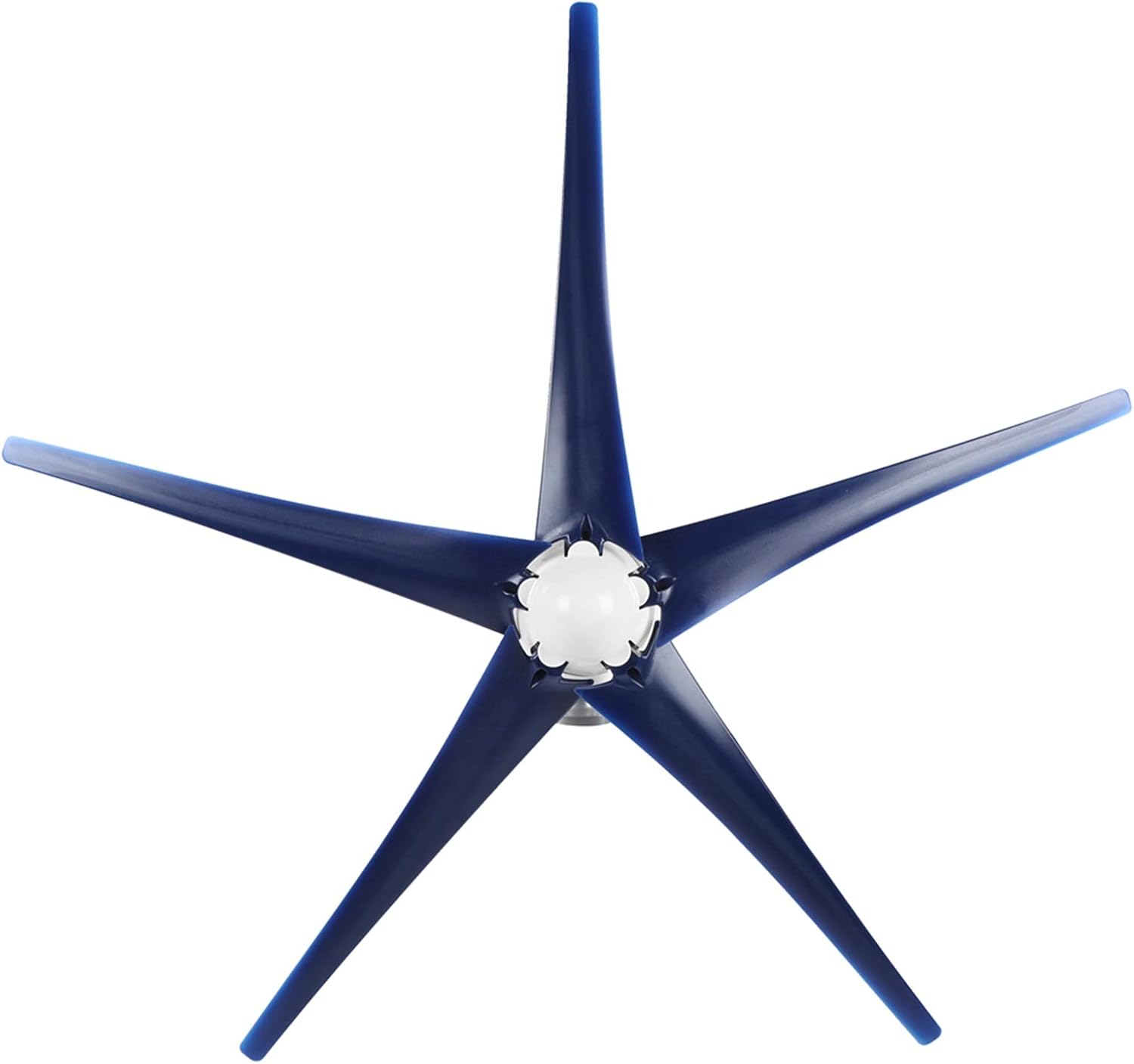 800W Windmill Generator 5 Blade Small Wind Turbines Kit Industrial Energy Equipment (Blue 12V)