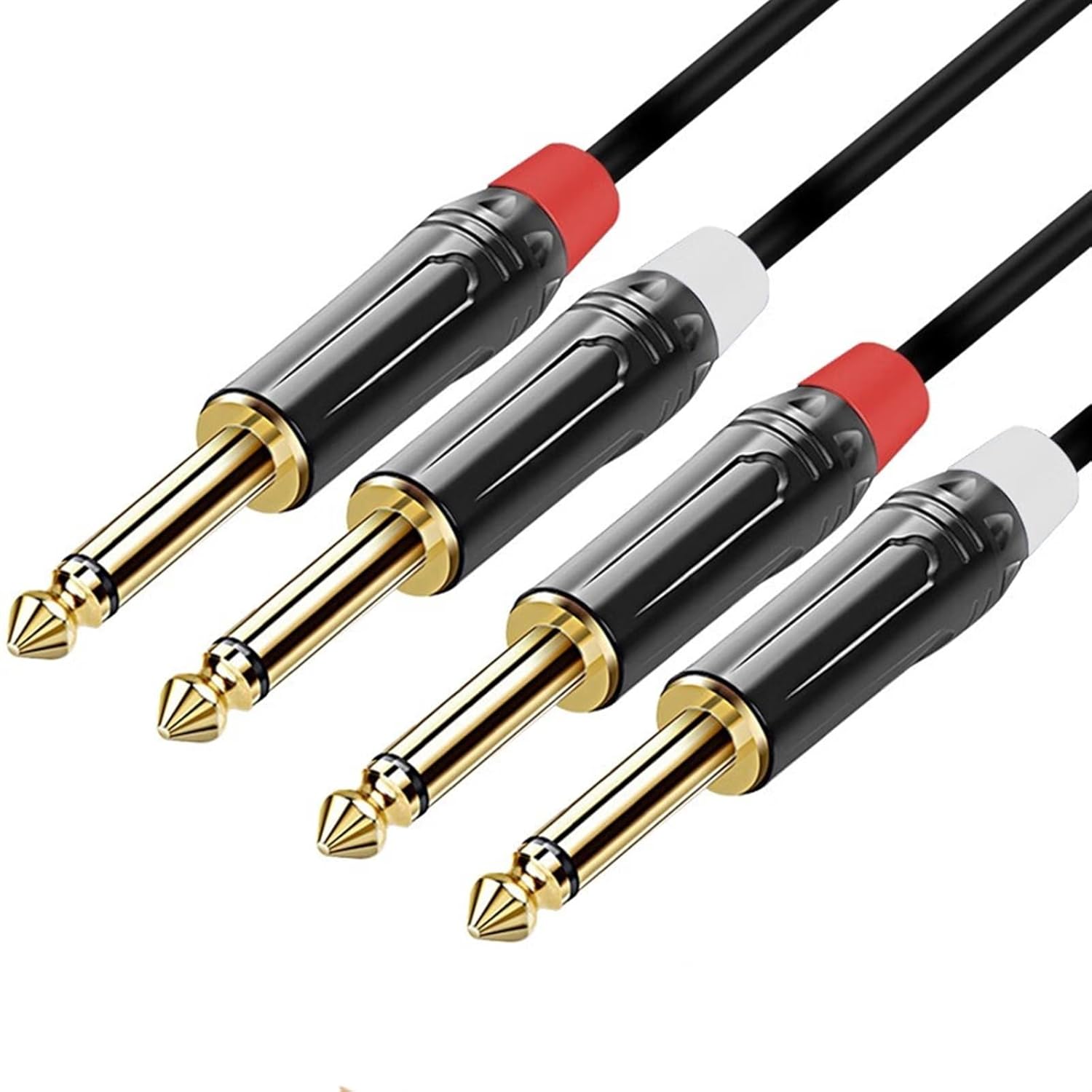 Pro Audio Cable 6.35 Cable Male To Male 6.5mm Large Two-core Mixer Amplifier Electric Guitar Connection Cable(One pair,50m)