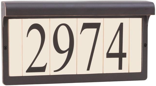 Sea Gull Lighting 9600-71 Address Light Fixture, Antique Bronze