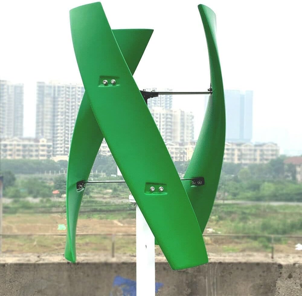 10000 W 12 V -220V Vertical Wind Turbine Wind Generator Home Use Windmill Green 3 Blade with MPPT Charge Controller
