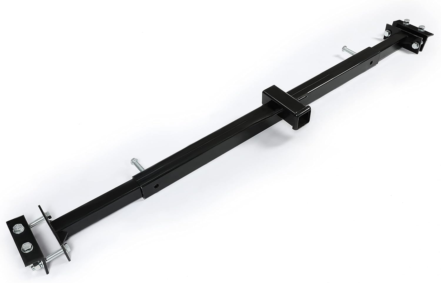 Universal 2 Inch Trailer Hitch Receiver Adjustable Accessory Trailer Hitch Powder Coated Steel Black