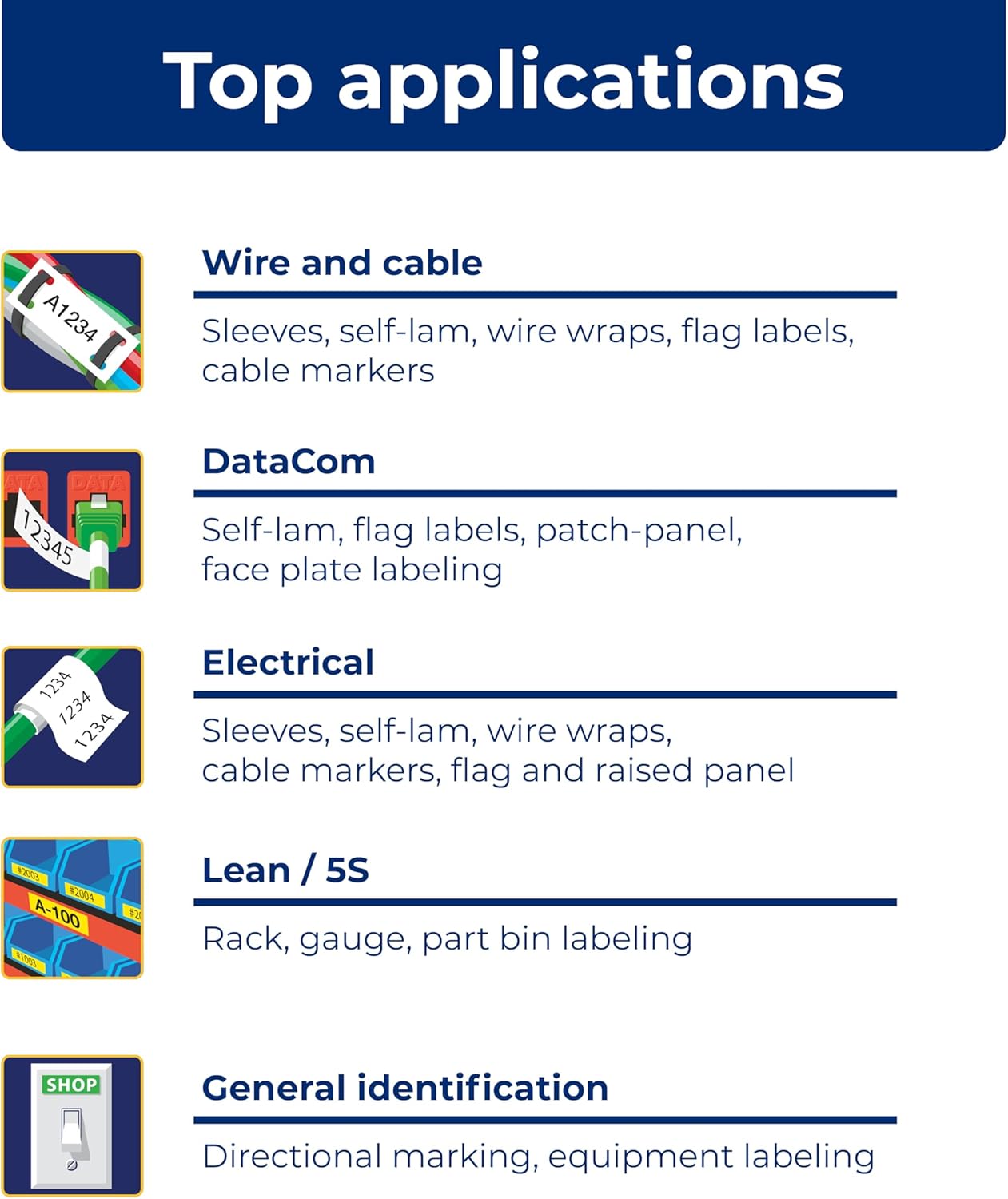 Brady M210 Portable Label Printer Partner Kit With: M210-KIT, BMP21, BMP21-PLUS Magnet Accessory (21-Magnet)