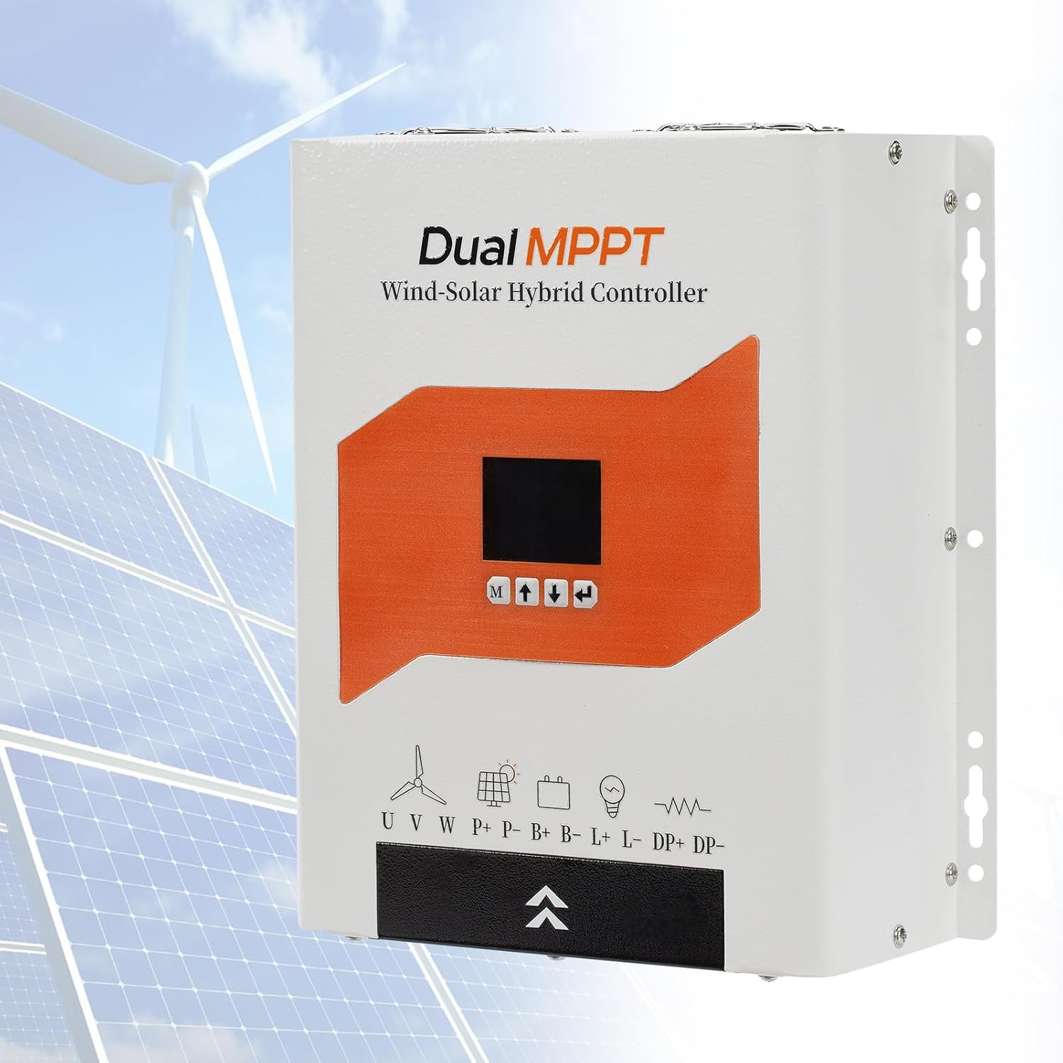 12V/24V/48V Solar Wind Charge Controller, with Dual MPPT Technology, 5000W 12V/24V/48V, for Lighting and Construction Sites 12V/24V