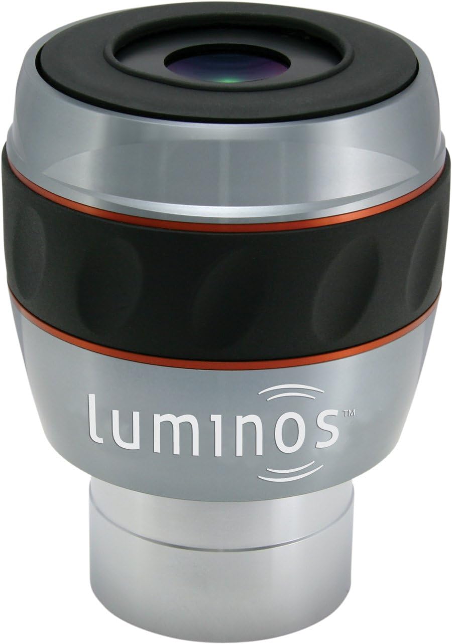 Celestron 93434 Luminos 23mm Eyepiece (Silver/Black) & 93436 Luminous 2-Inch 2.5X Barlow Lens (Silver)