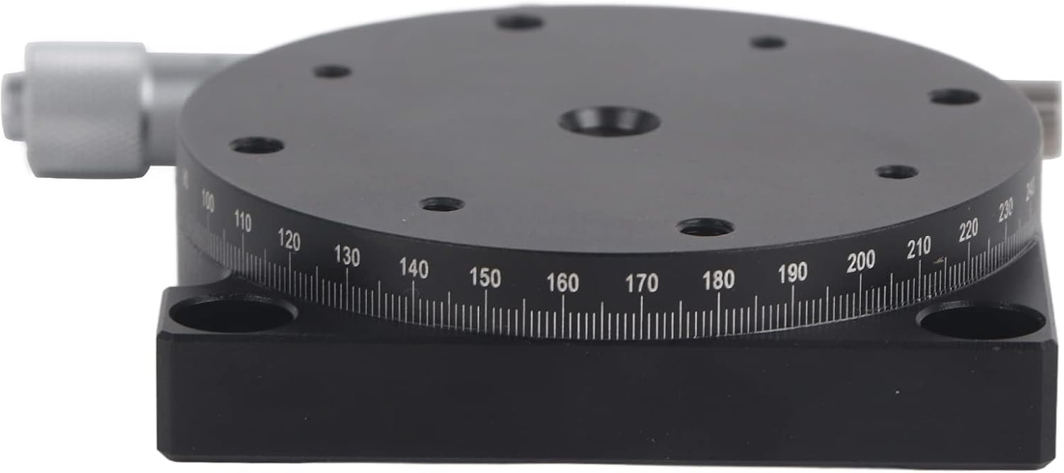 Manual Trimming Station Displacement Platform, Linear Stage Tuning Sliding Table Φ60mm for Production Machinery, Optical Experimental Measurement