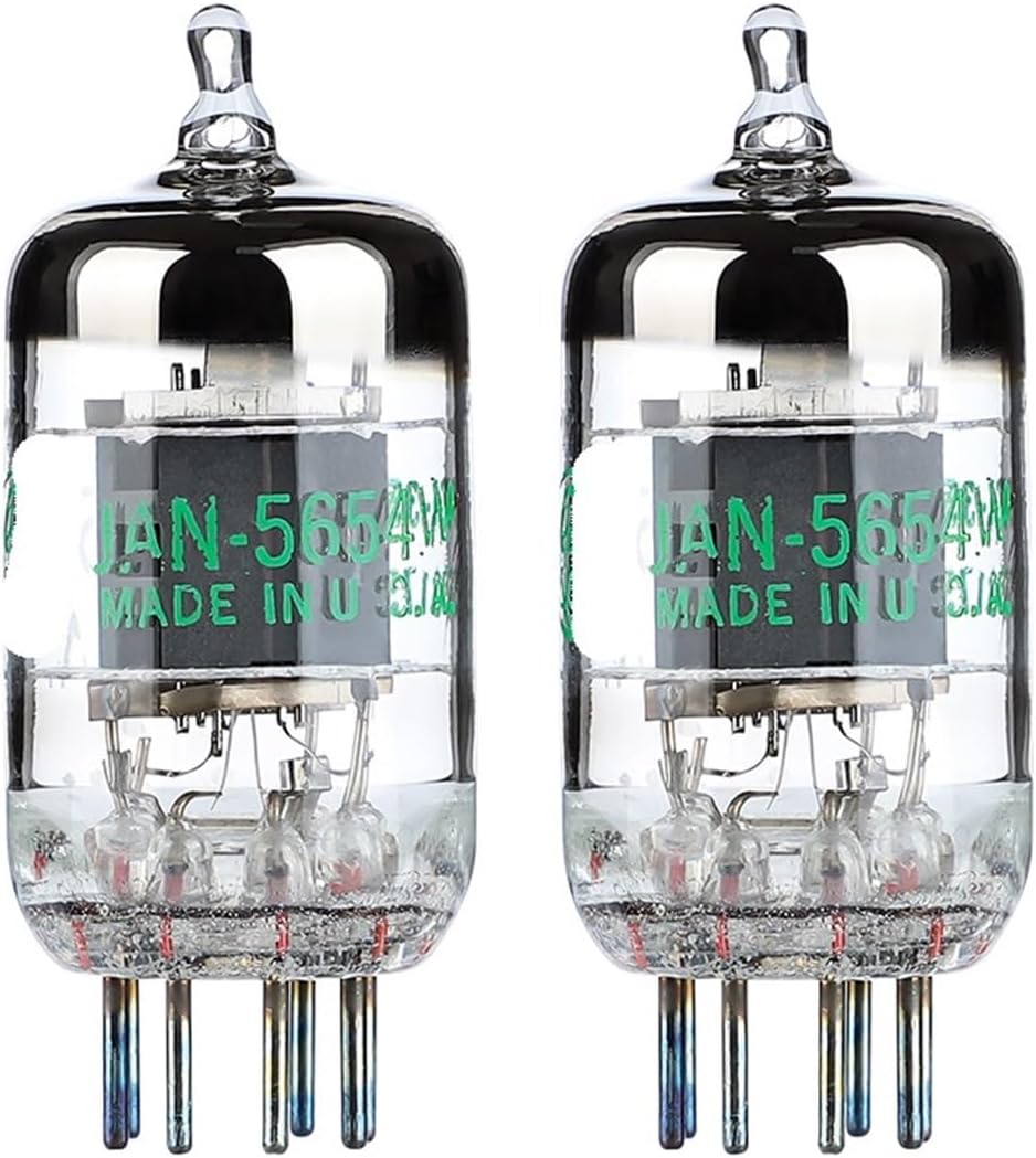 2-Pack 5654W Vacuum Tube Vacuum Tube Upgrade Version Suitable for 6J1 6m1 6AK5 6J1P EF95 Matching Amplifier Audio