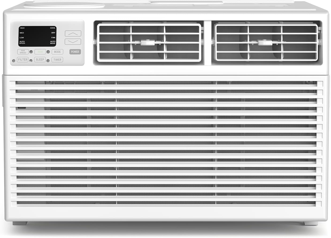 ZAFRO Window Air Conditioners 8000BTU, Cools 350 Sq. Ft,2 Cooling Mode & Fan Speeds,Ultra-Quiet Remote,White