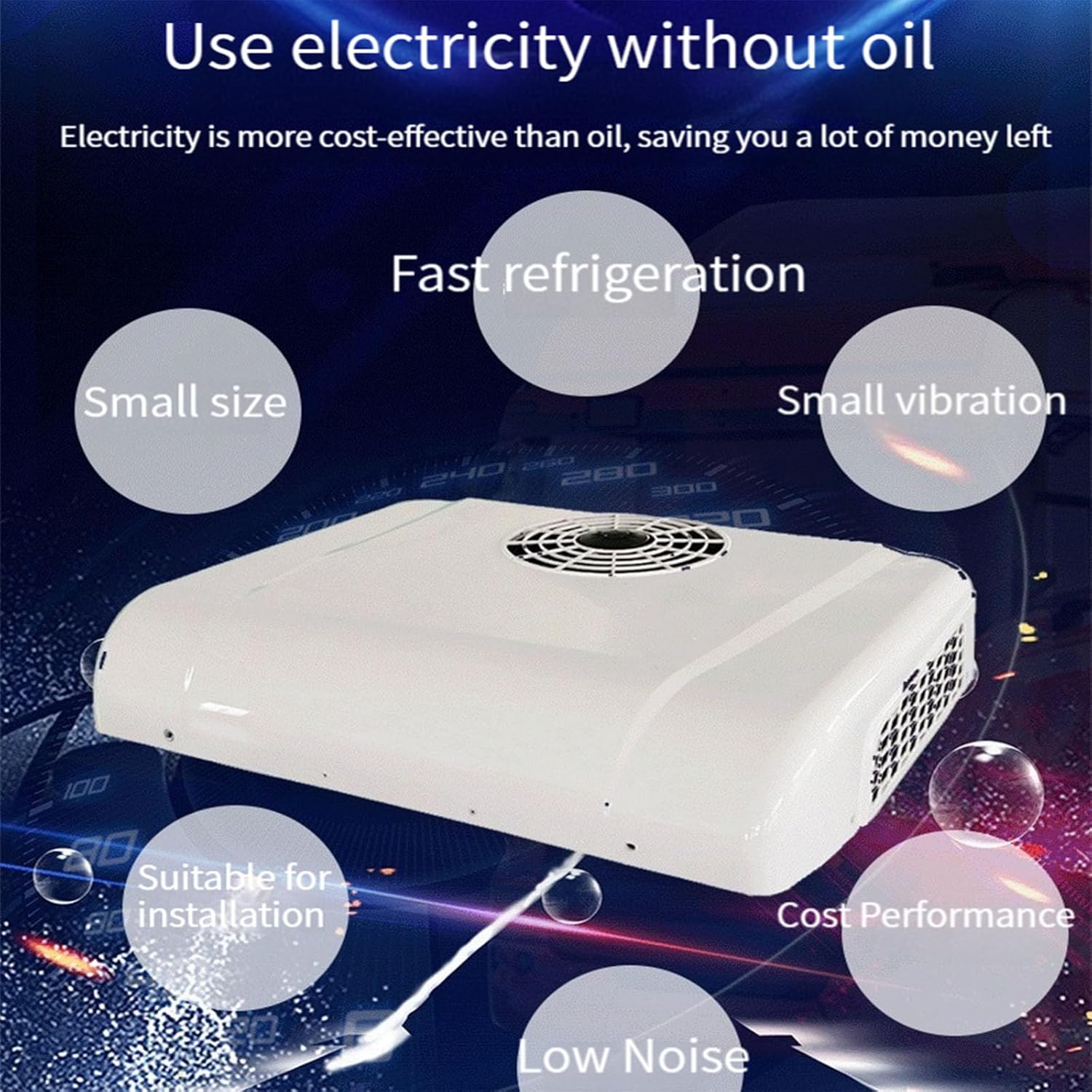 RV Air Conditioner Rv Air Conditioner, Dc 12V, 24V All in One Unit Monoblock Type Battery Powered Rooftop Electric Car Air Conditioner System,for Car, Rv