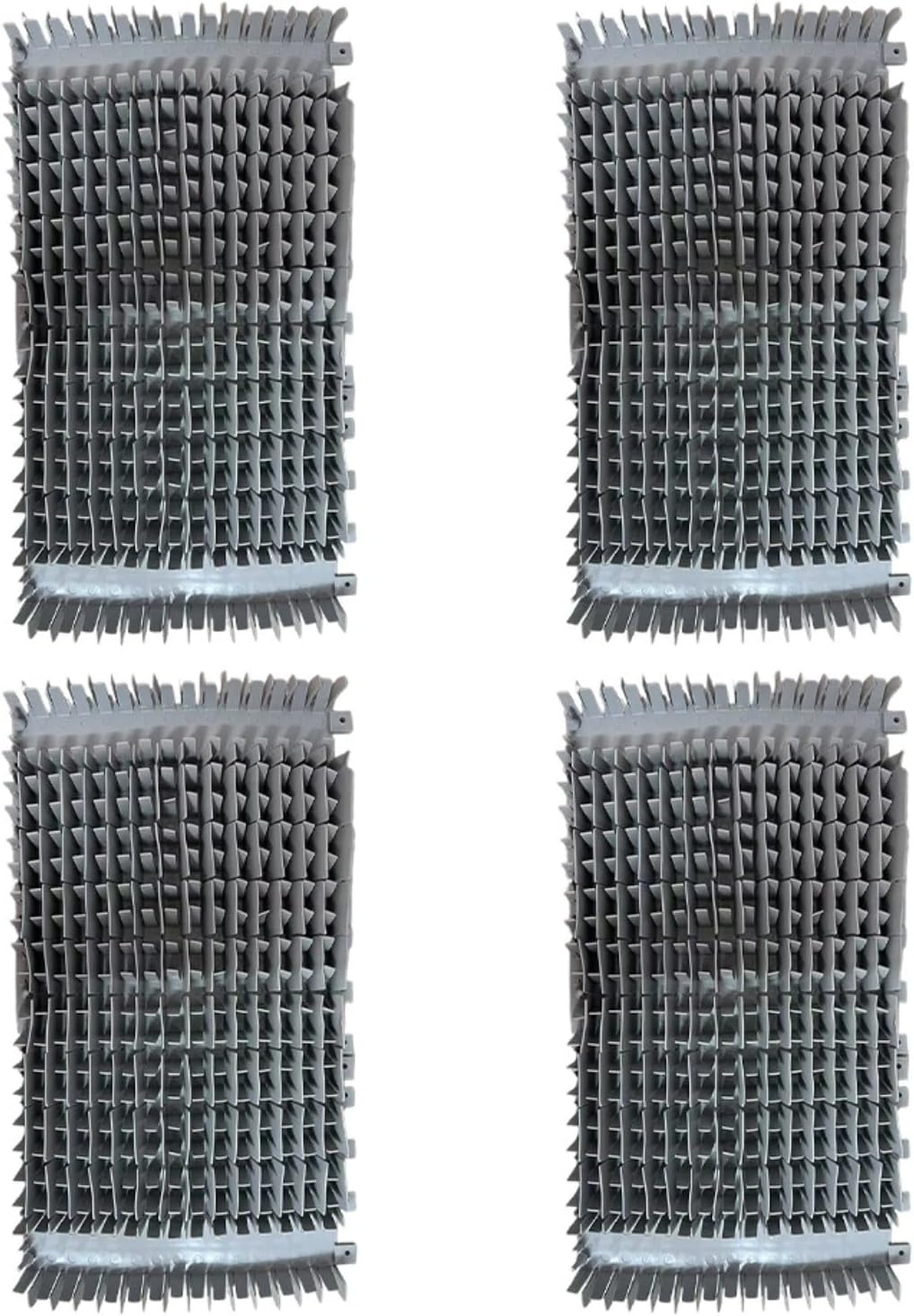 Replacement Climbing Brushes 6101641-R2 For Dolphin Robotic Pool Cleaners, Front And Rear Grey Brush Set,Fits for DX3/DX4 M200 Models ﻿(4pcs)