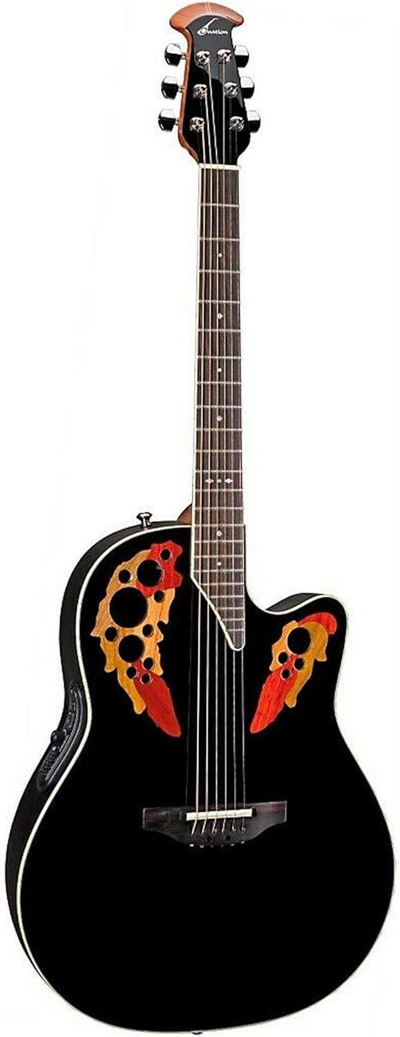 Ovation Standard Elite 2778AX Acoustic-electric Guitar, Black