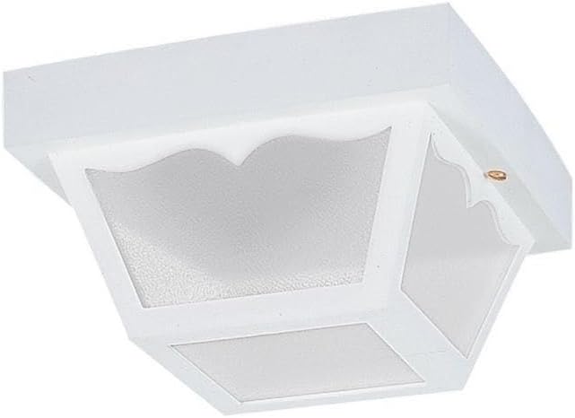 Two Light Outdoor Flush Mount in Traditional Style 10.25 inches Wide by 5.5 inches High-White Finish-Led Lamping Type Traditional Outdoor Fixture 73-Bel-2756124