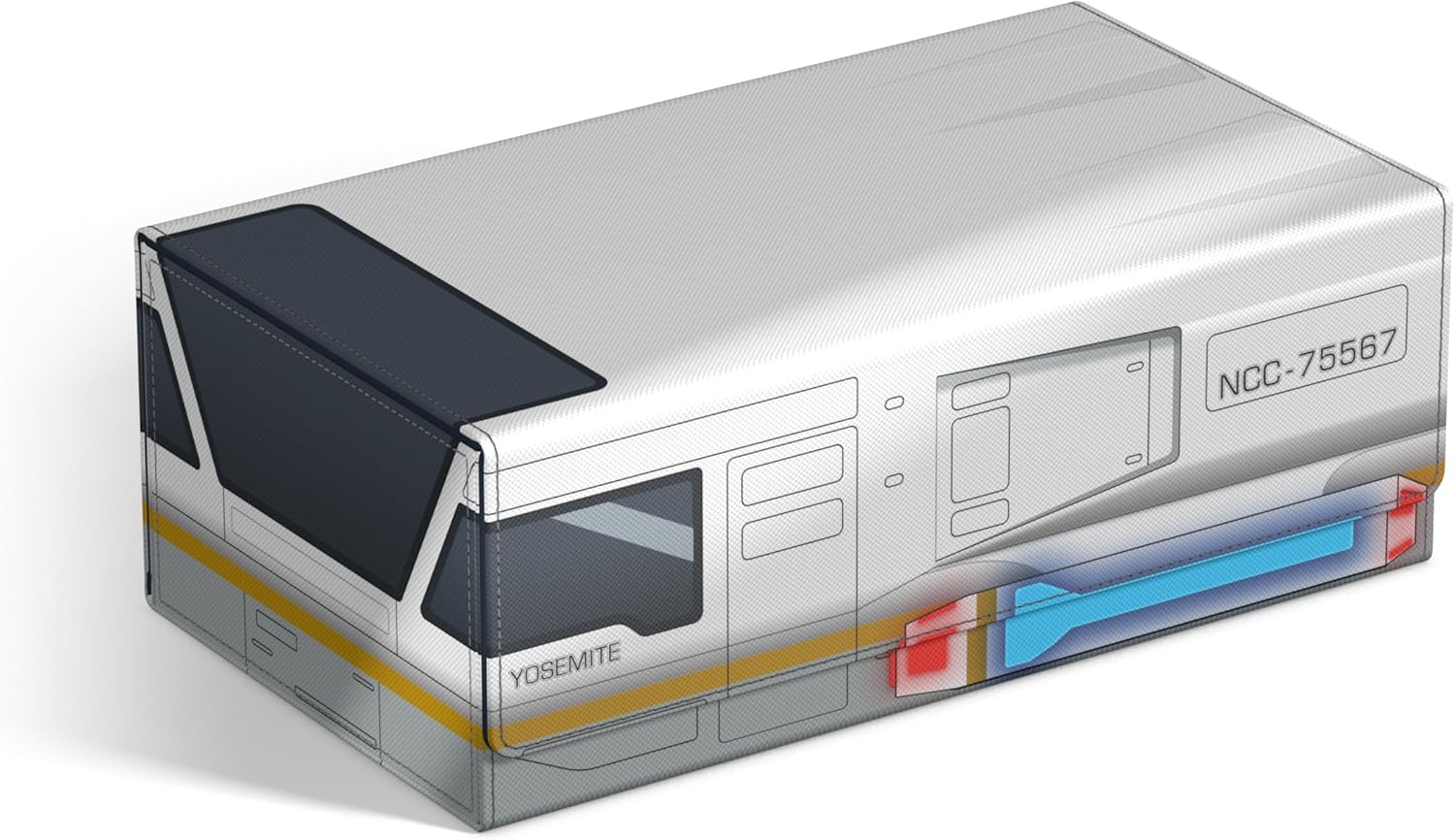 Ultimate Guard - Squaroes - Arkhive 800+ - Star Trek: Lower Decks - Collectors Case - Shuttlecraft Yosemite