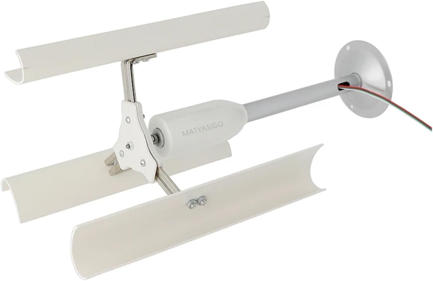 Vertical Axis Wind Turbine Model DIY Three-Phase Permanent Magnet Generator Night Light Making Windmill DIY Display Low Starting Speed for Home