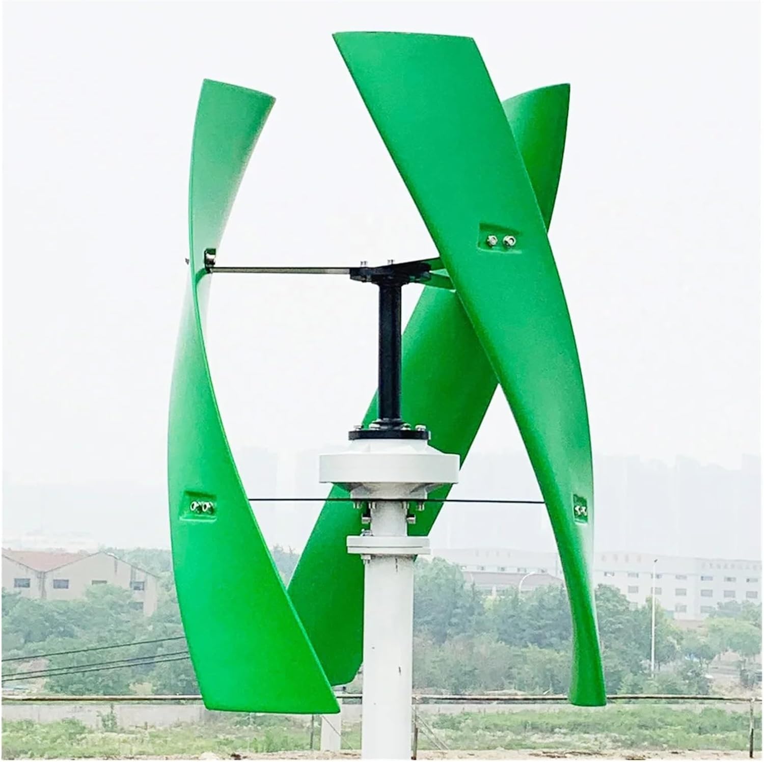 Windmill Generator, 10KW Free Energry Windmill For Home Vertical Wind Turbine Generator 10000W 12V 24V 48V Low Wind Speed Starting Wind Turbines (Color : Red, Size : 24V_10KW), 1005006129071670