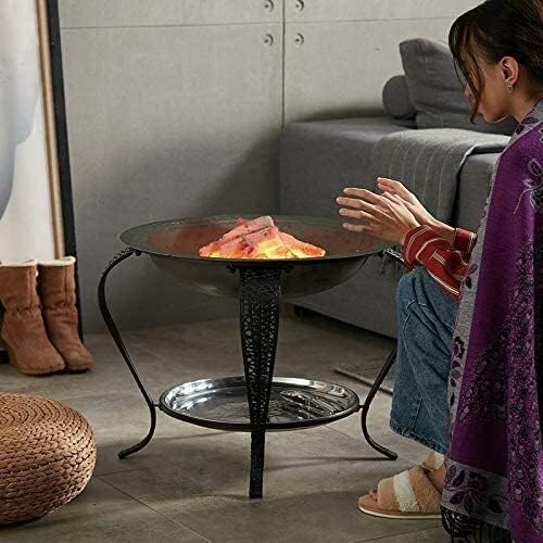 BBQ Grill Outdoor Fire Pits Outdoor Wood Burning Fire Pits Outdoor Garden Terrace Heater Charcoal Barbecue Stove Brazier Portable Barbecue Charcoal Heating with Cover BBQ Cooking for Ou