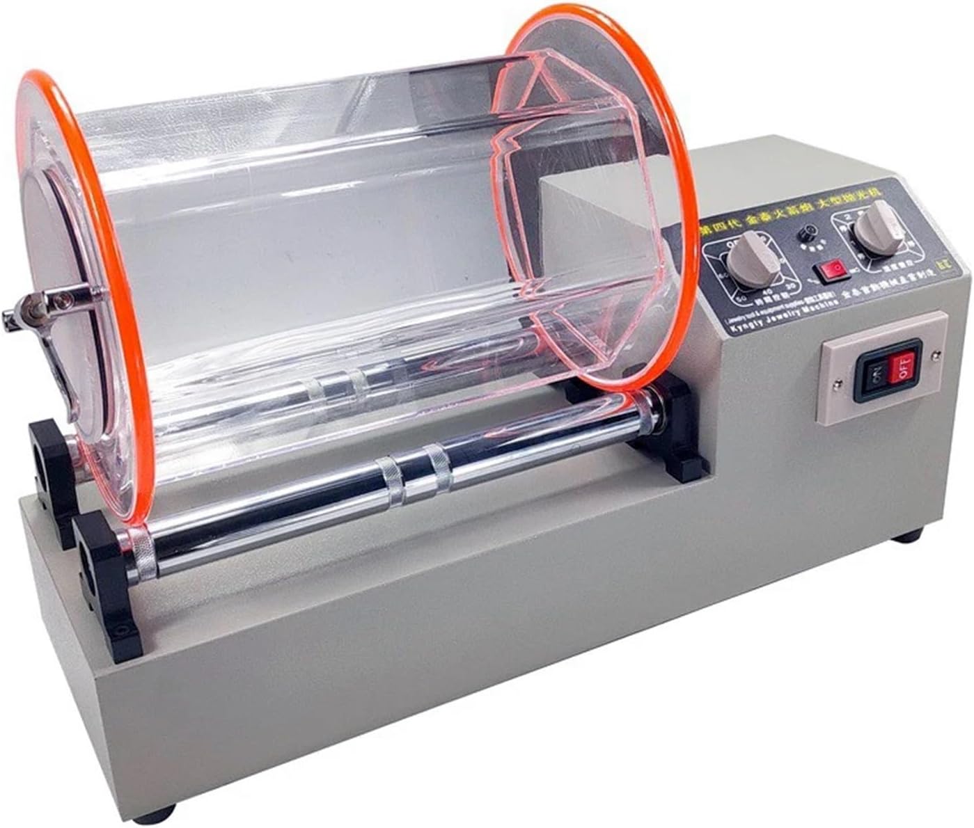 KT1320 11kg Large Capacity Rotary Tumbler Polishing Barrel Drum Polish Machine Jewelry Rolling Polish Gold Silver Tools Quickly and Efficiently