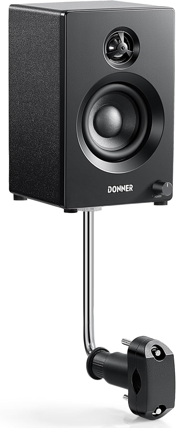 Donner Electric Drum Amplifier Wireless, Bluetooth Drum Amp, Mini Rack-Mountable Monitor Speaker for Beginners to Practice at Home