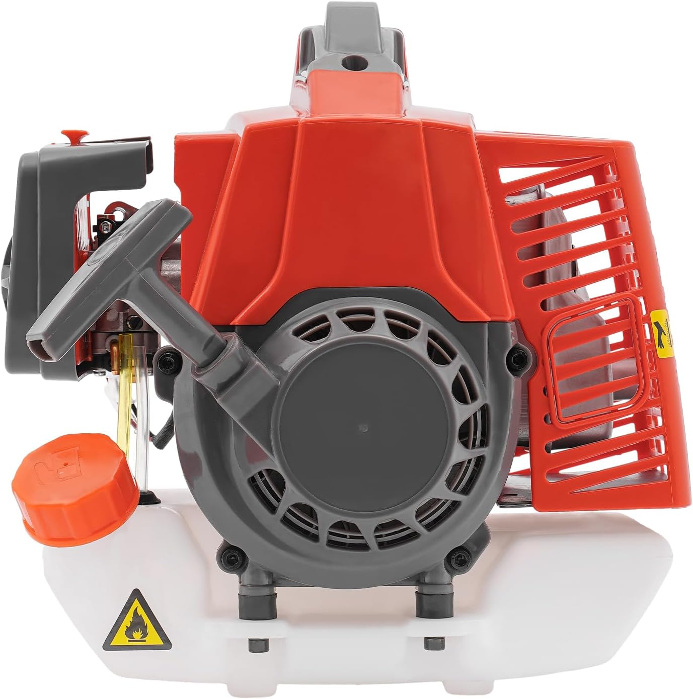 63CC 2-Stroke Gasoline Engine, 3HP Mower Engine, 8500RPM Power Motor with 0.26Gal Fuel Tank, Hand-Pull Start for Weed Whacker, Lawn Equipment, Construction Tools (63.3CC)