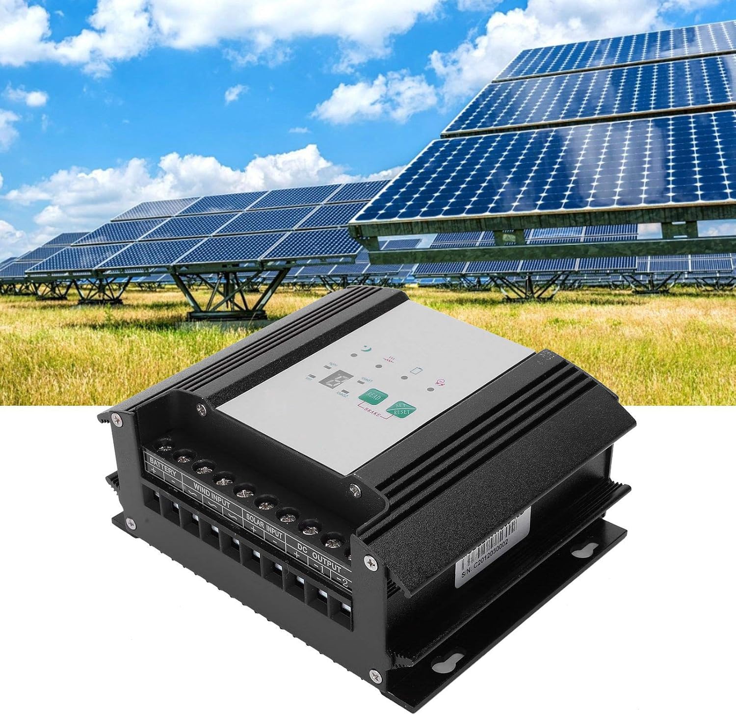 12V Wind Solar Controller Hybrid Street Light Regulator Industrial Equipment with High Charging Efficiency Low No Load Loss Safe Stable