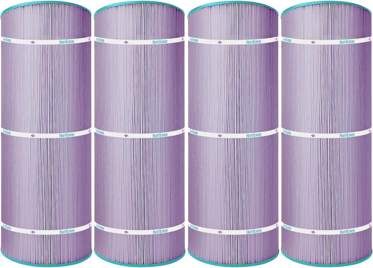 Hurricane Filters - HF8414-01P 4 Pack Platinum Purple Pool Filter Cartridge - Replacement for PWWCT150, Unicel C-8414, Filbur FC-1287, Waterway Clearwater II 150, Pro-Clean 150