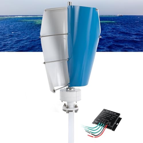 48V 3000W-6000W Vertical Wind Turbine Generator for Home, Farm, Garden, Marine & RV - Low Noise MPPT Free Energy Windmill, Efficient Renewable Power Solution