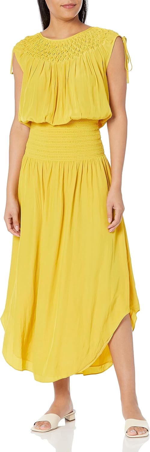 Ramy Brook Women's Zoe Boat Neck Midi Dress