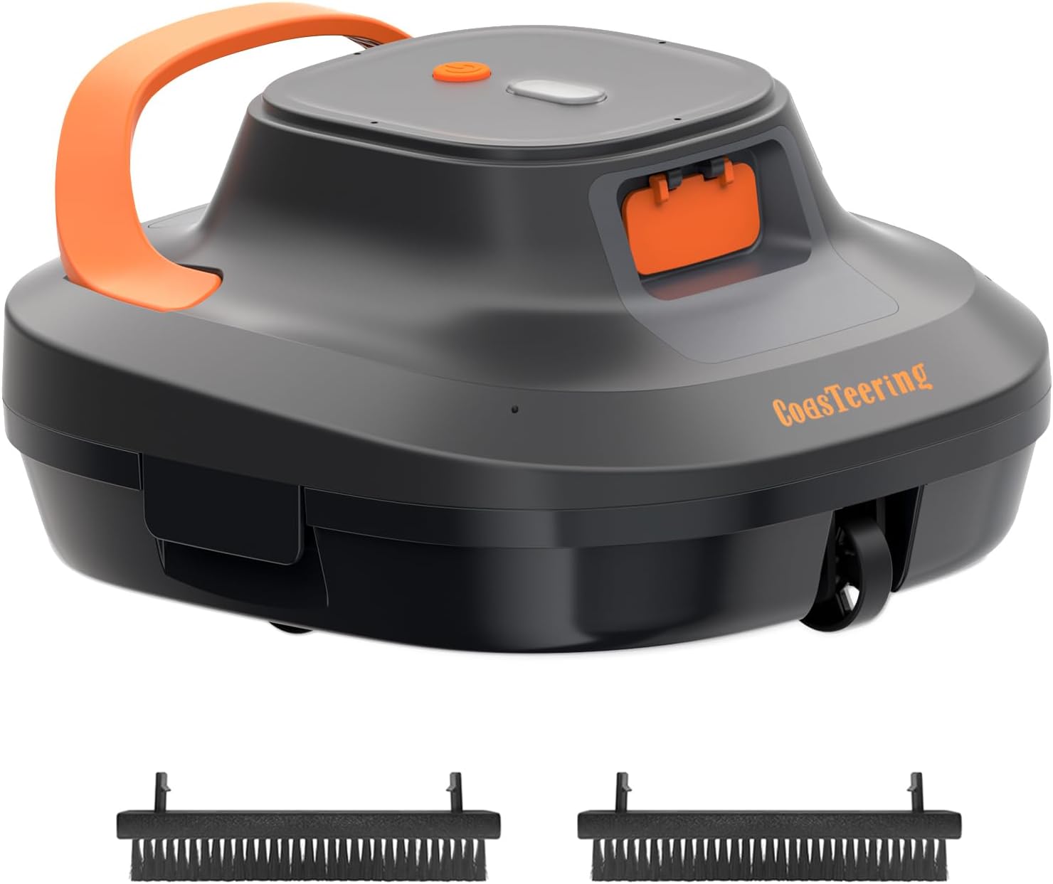 Cordless Robotic Pool Cleaner with 2 Brushes, 150 Mins Runtime, Pool Vacuum for Above Ground Pool, with 2 Brushless Motors and Smart Parking Technology, Ideal for Flat Bottom Pools