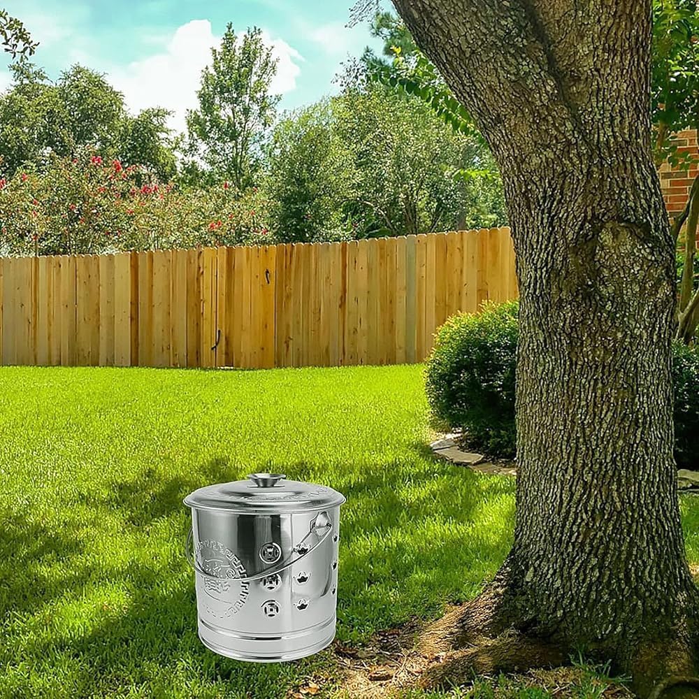 Burn Barrel for Paper Leaf Trash Wood Backyard Bonfire, Outdoor Metal Fire Pits with Lid & Hooks Yard Waste Incinerator Burning Waste