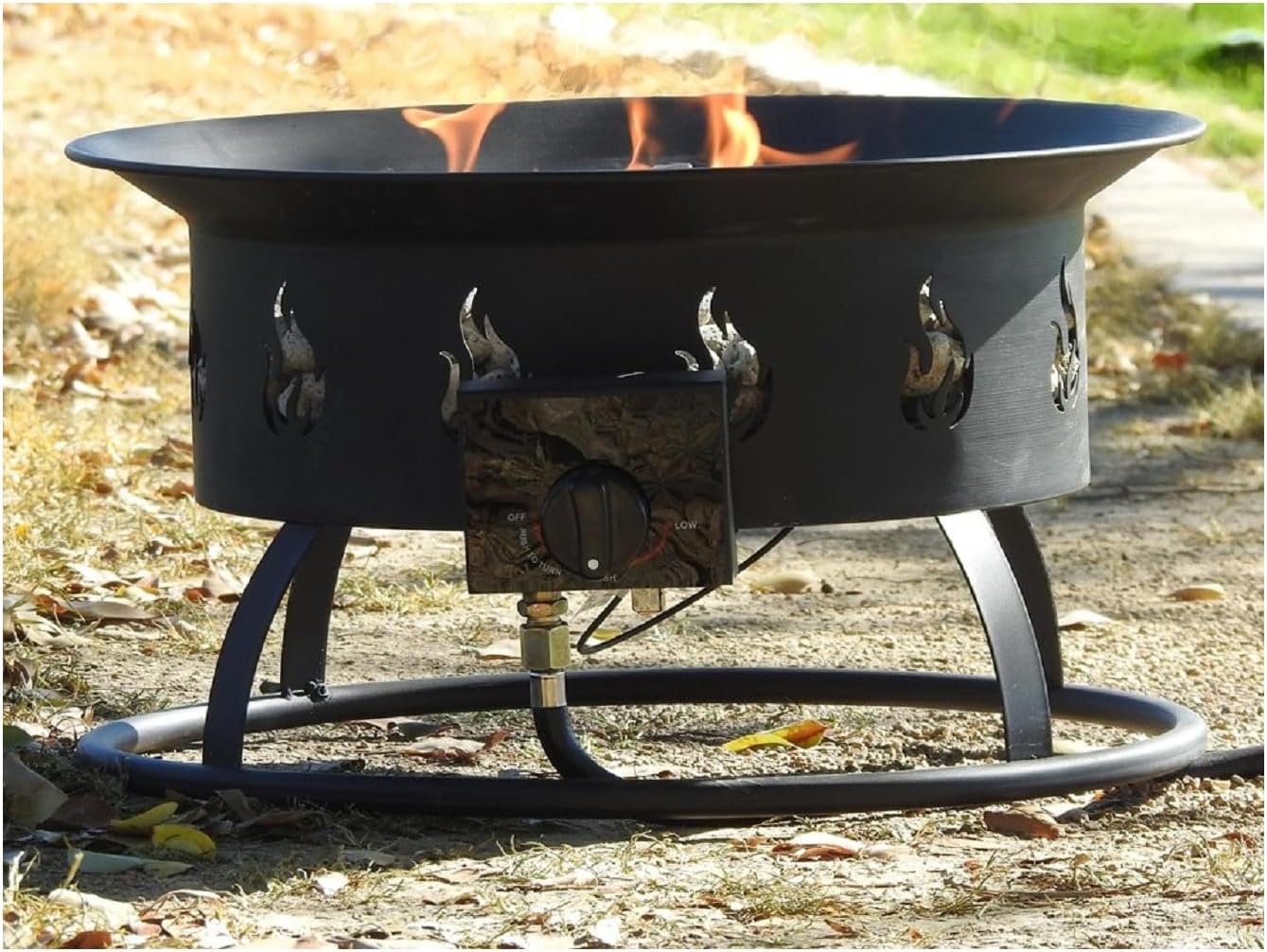 AZ Patio Round Portable Camp Fire Pit in Black