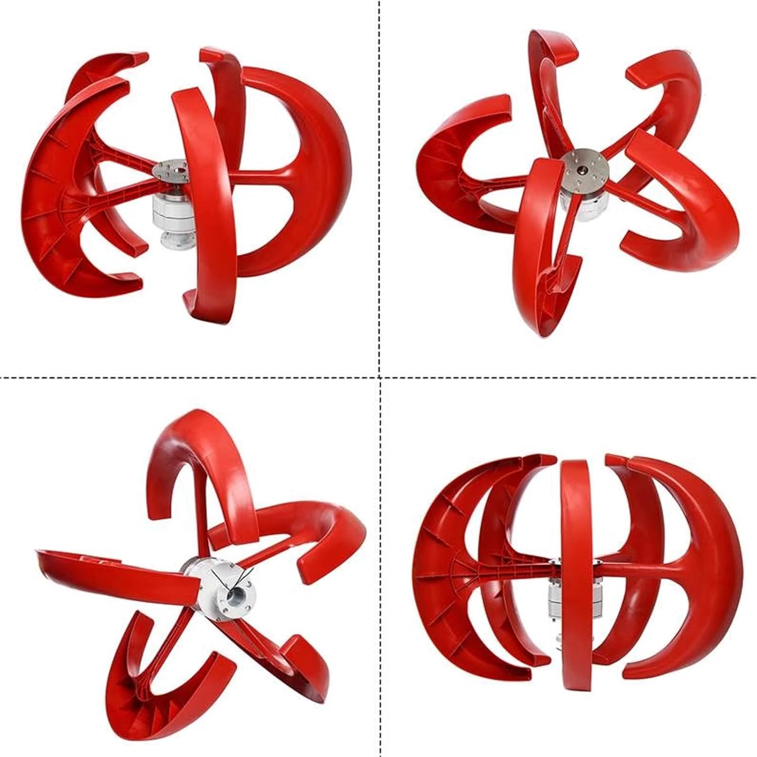 Wind Turbine Generator Kit,Vertical Wind Turbine Electricity Set,5 Blade Horizontal Wind Power Generator Kit For Home,Boat,Marine,Monitoring,Street Lighting(Size:300W)