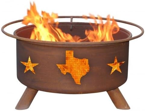 Patina Products F102 Texas State and Stars Fire Pit