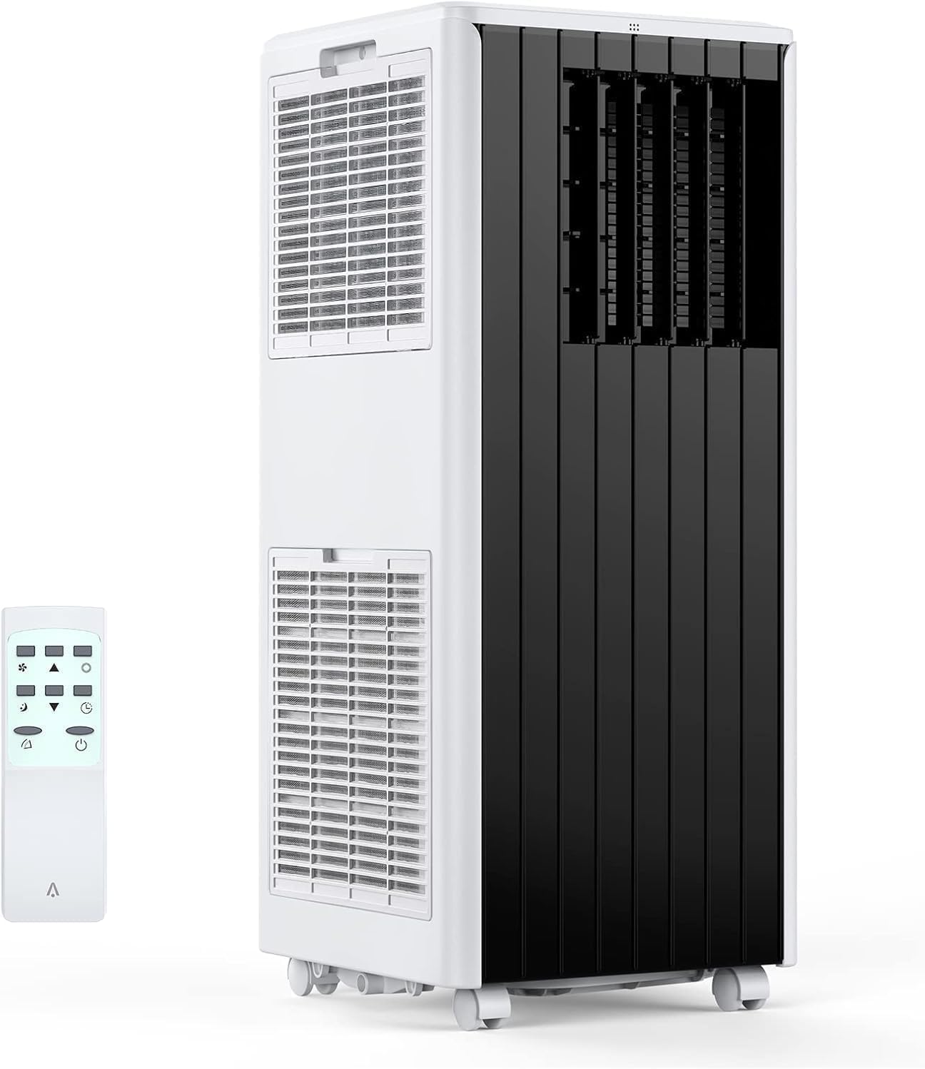 8000 BTU Portable Air Conditioner, 4-In-1 Quiet Portable AC Unit Up to 350 Sq.Ft, Portable Ac With Cooling, Fan, Dehumidifier,Energy Saving & Remote Control, for Rooms/Living Room, Dark Gray