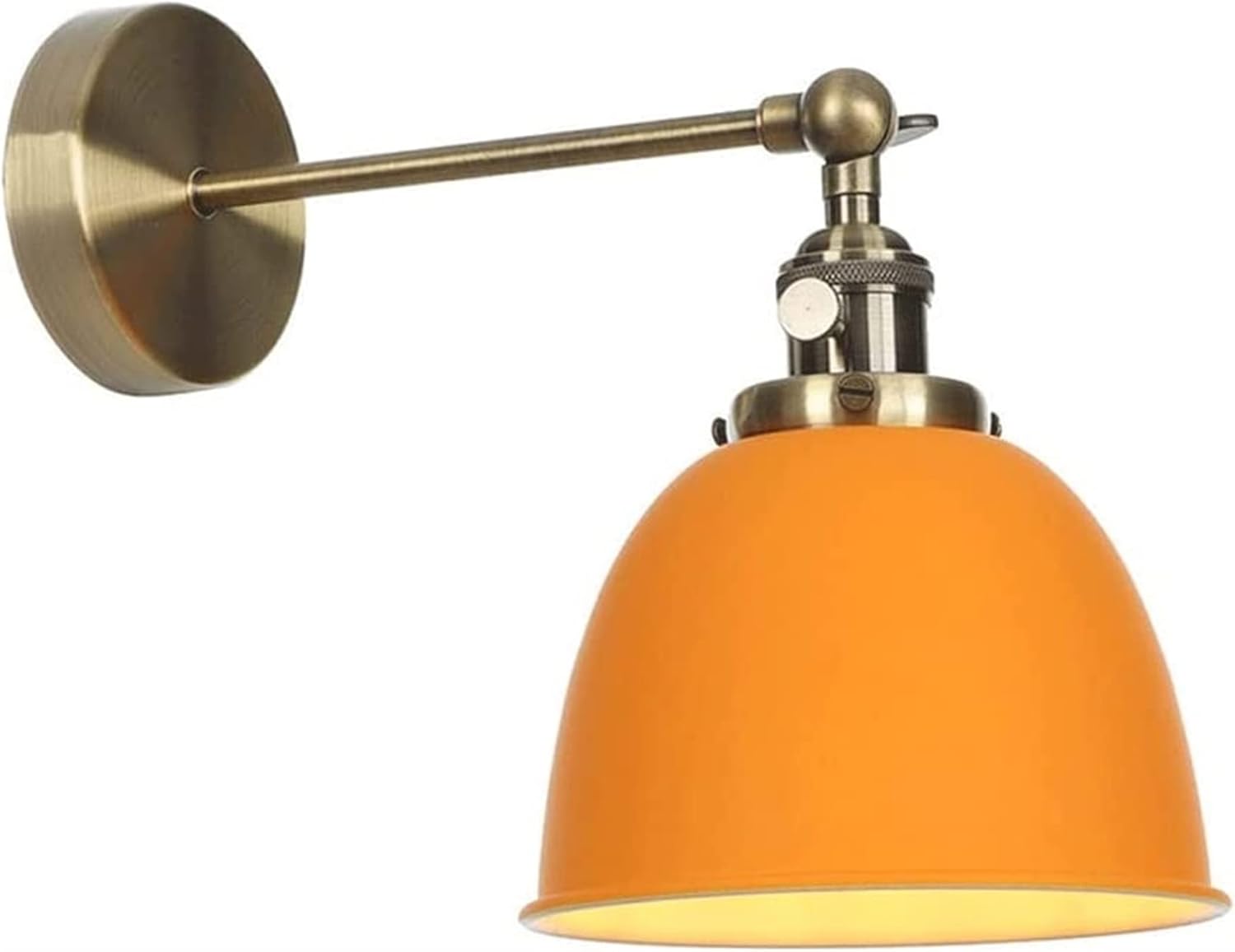 Retro Wall Lamp, Adjustable Wall Sconce, Bedside Reading Lamp, Swing Arm Wall Light, American Country Style Wall Decor, Indoor Lighting Fixtures for Living Room Bedroom Hallway Hotel (Color : Red) ( C