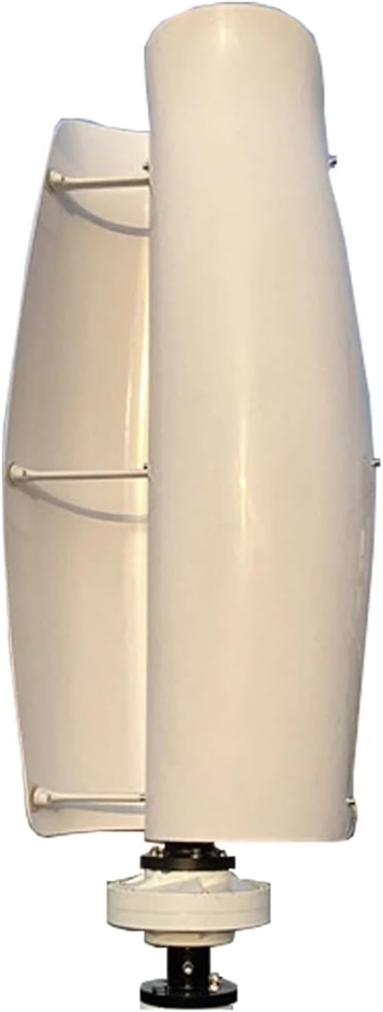 Wind Turbine Generator Kit, Wind Turbine Vertical Axis Permanent Maglev nerator Electric Power nerator 12V 24V 48V 1KW for Hybrid Solar Wind System(White,24V)