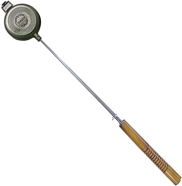 Stonebridge Mall Cast Iron Original Round Pie Iron for Outdoors, Backyard, Campfire, and Fire Pits