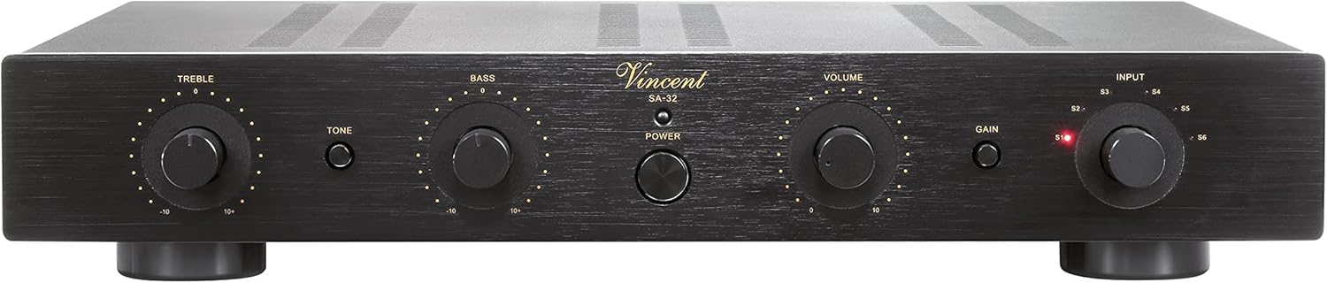 Vincent Audio SA 32 Hybrid Stereo Preamplifier (Black)