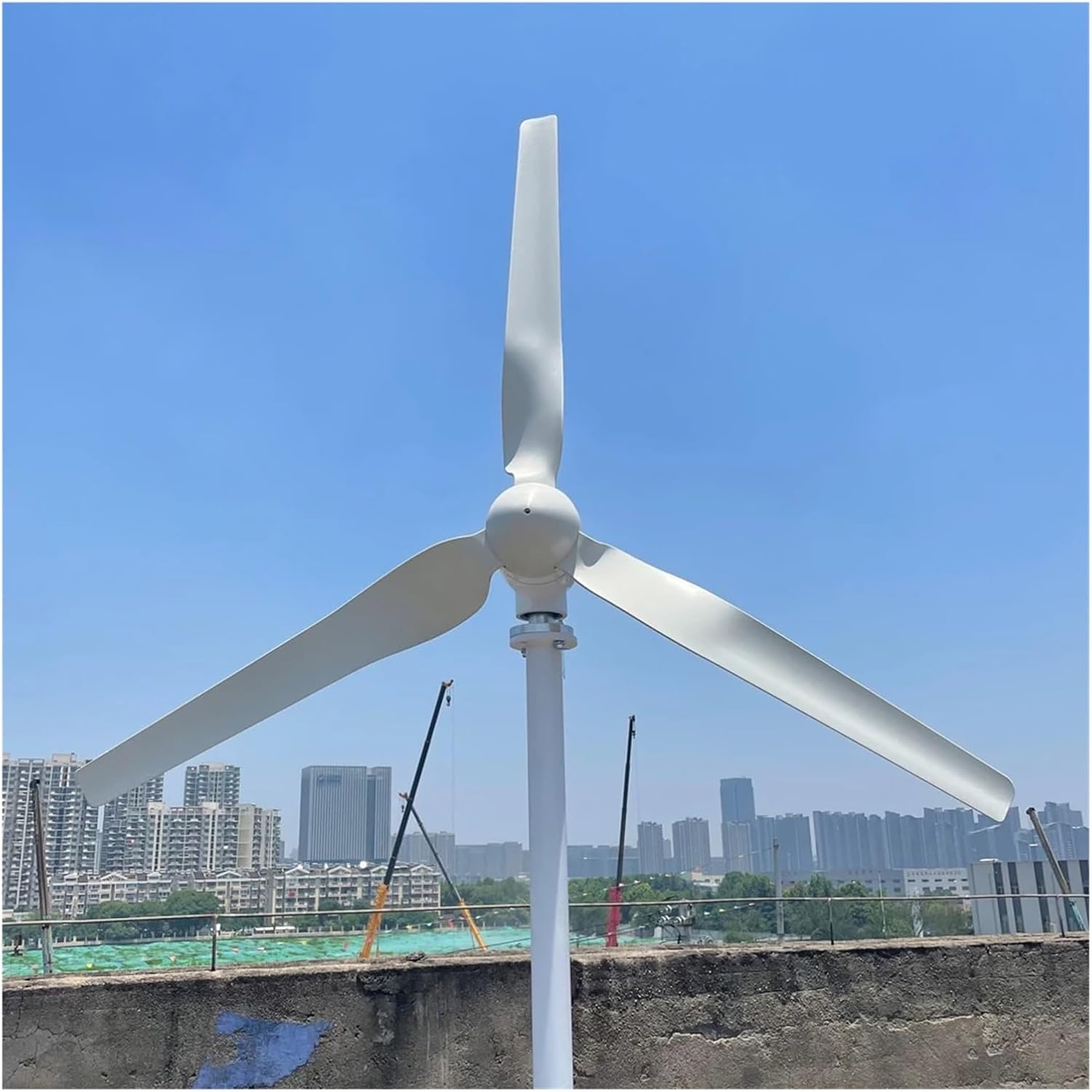 Wind Turbine Generator 10000W 5000W 8KW with MPPT Charge Controller Windmill Small Wind Generator Home Use System RV Yacht Farm Low Starting Speed for Home(with Hybrid controll,96V_15KW)