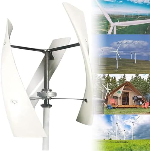 8000W Vertical Wind Turbine Generator Kit for Home, Boats, Gazebos, Cabins - 12V/24V/48V Power Generation System with Controller