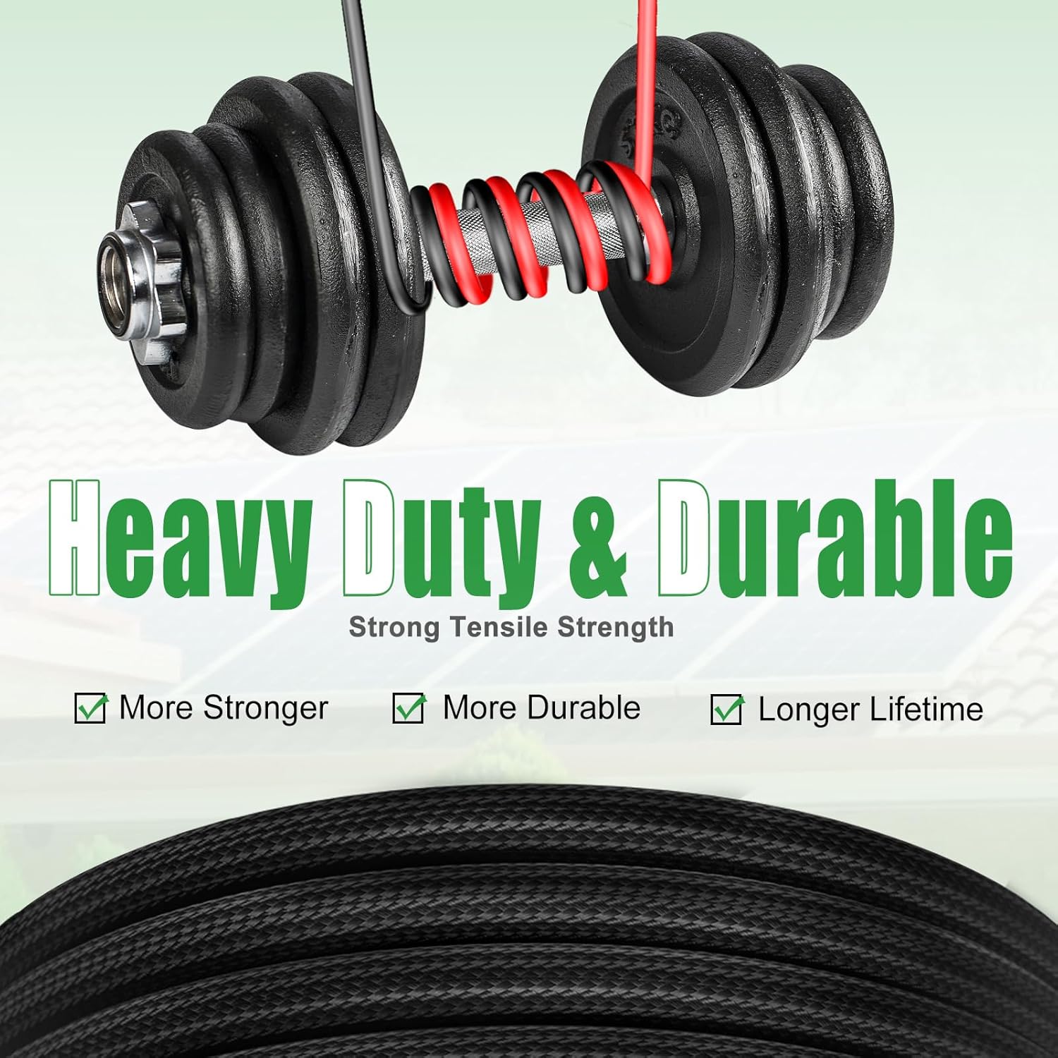 Twin Wire 50 Feet Solar Extension Cable 10AWG with -IP67- Female and Male Connector, Bonus Four Pairs of Free Connector Solar Panel Adapter kit Tools (6 Pairs connectors)