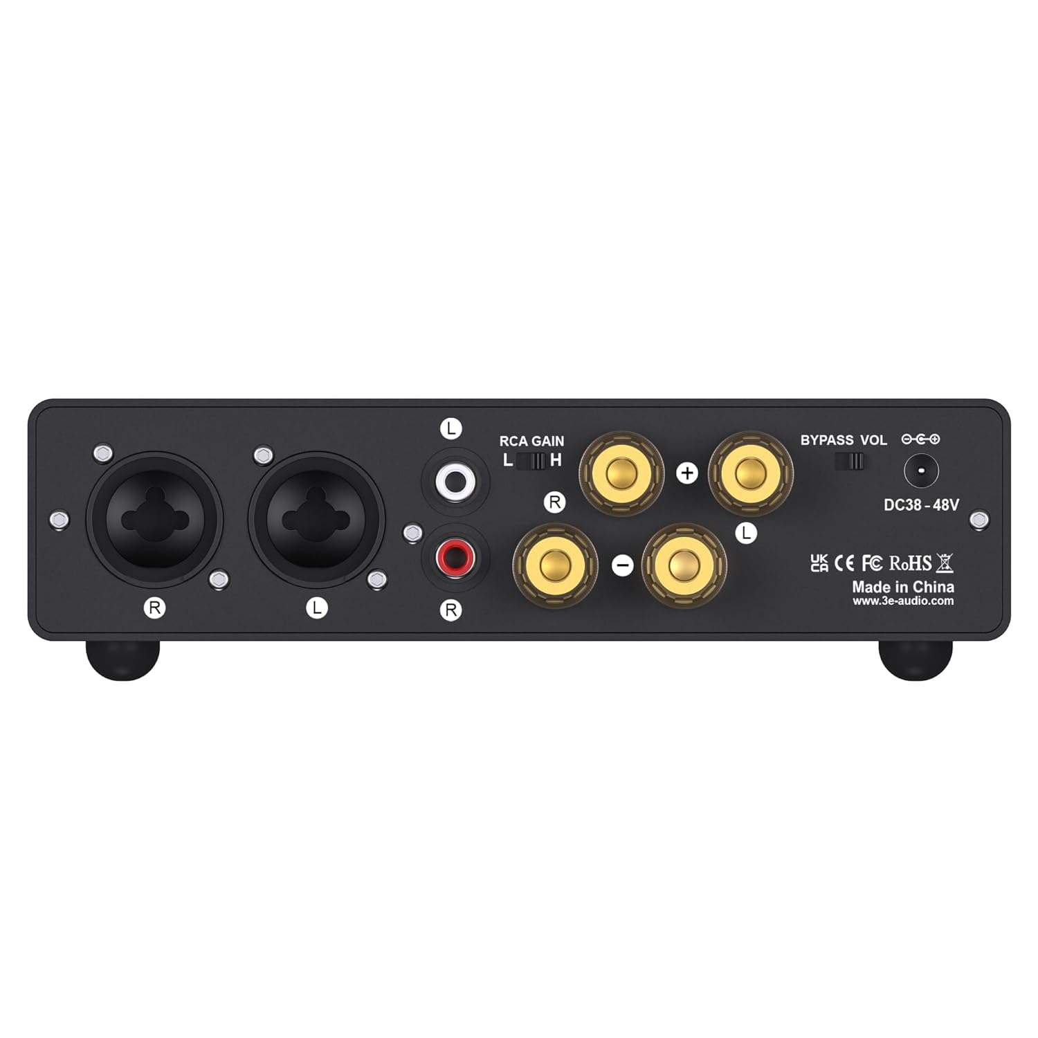 3e Audio A7 TPA3255 PBTL Next-gen HiFi Stereo Amplifier with Enhanced PFFB Professional Amplifier with 48V/5A Power Supply