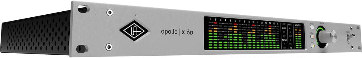 Universal Audio Apollo x16D Rackmount Thunderbolt 3 Audio Interface with Dante and Essentials+ Pug-Ins