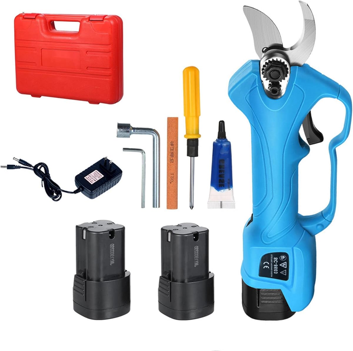 Pruning Shear Battery Powered Electric Pruning Shears Professional Cordless Pruning Shears for Gardening 16.8V 2000mah 25-32MM,Pruner