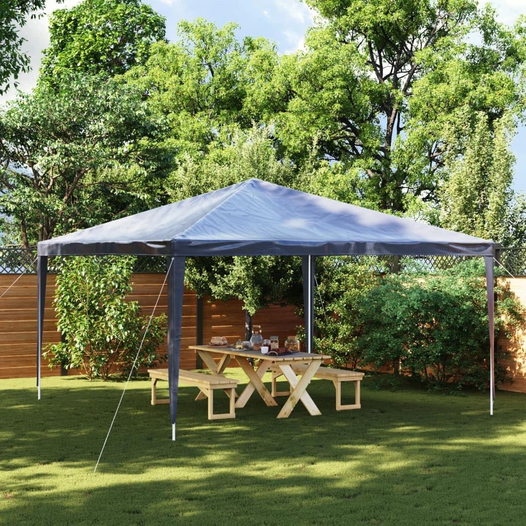Party Tent 13.1'x13.1' Blue,UV Resistant Outdoor Partytent Gazebo with Heavy Duty Iron Frame for Large Gatherings Outdoor Structures, Outdoor Canopies, Gazebos
