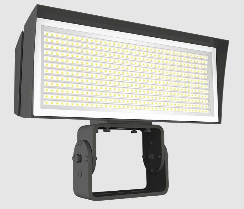 RAB FFLEDLT Field Adjustable LED Floodlight CCT 4000K/5000K, Field Adjustable Wattage 120W/180W/230W, Bronze, 120-277 Volts