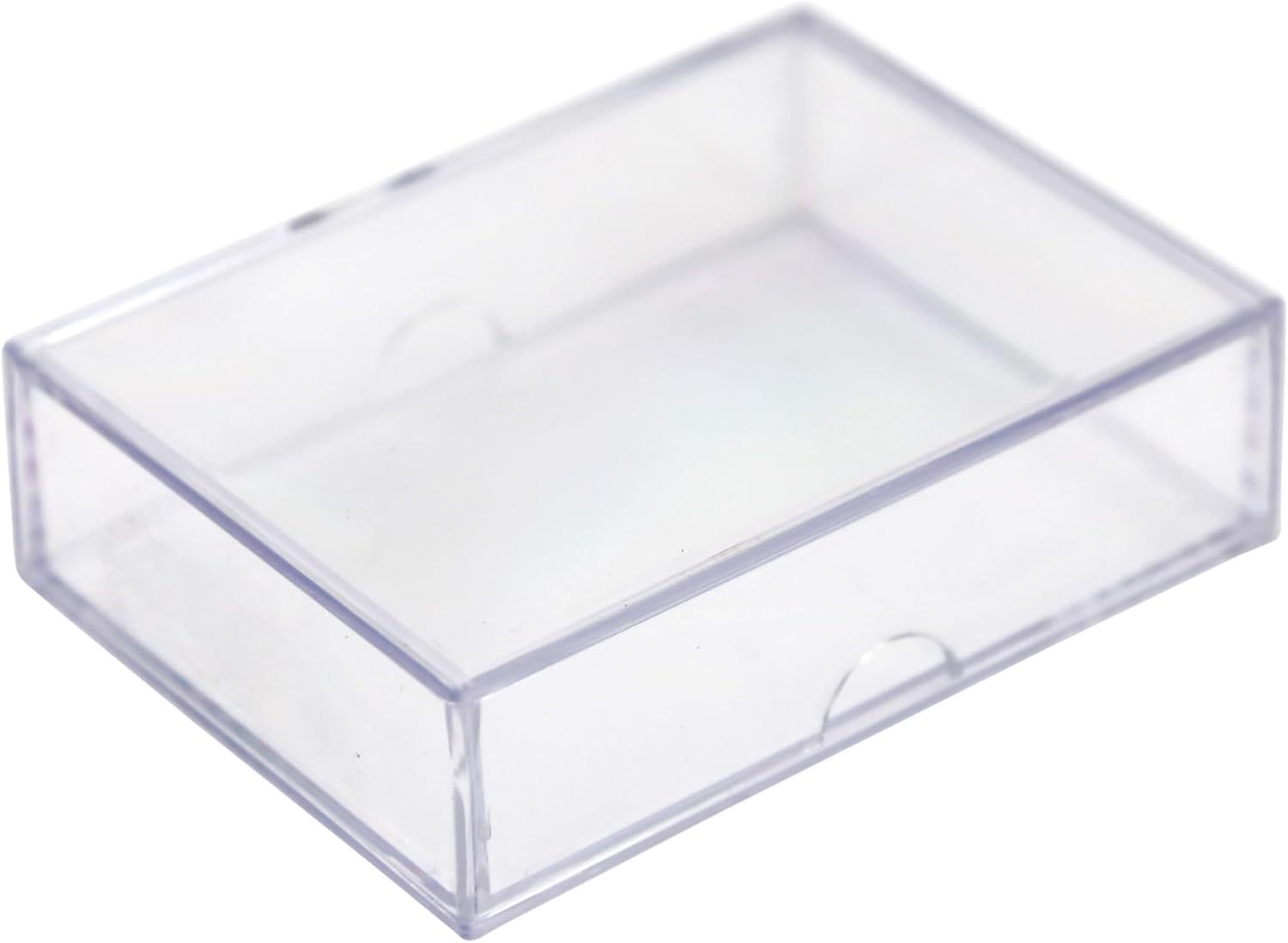 50 Pack Clear Acrylic Card Storage Boxes with Lids – 3 1/2