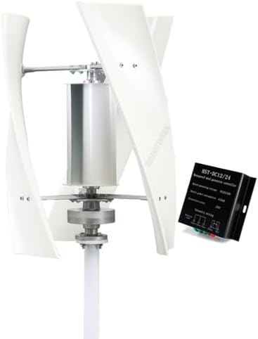 Noiseless 10000W Vertical Wind Turbine Generator for Home, Boat, Farm, Street Light - 3 Blades, 220V, MPPT Controller for Free Renewable Energy